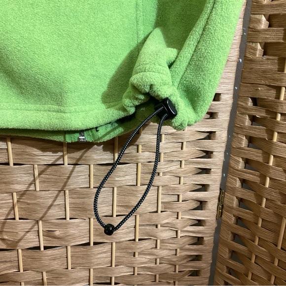 L.L. Bean Bright Green Fleece Vest - Picture 7 of 9